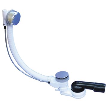 Colonne de bain automatique avec siphon HL500-6/4', câble Bowden 60cm, parties visibles chromées