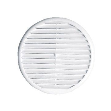 Grille ronde en abs blanche