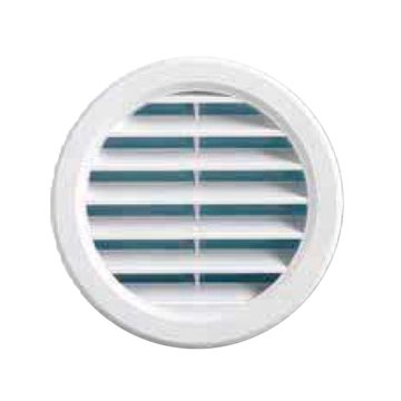 Grille ronde en abs blanche