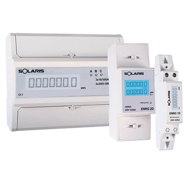 Compteurs d'énergie numériques modulaires monophasés/triphasés 230V