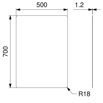 Acier inoxydable AISI 304 miroir modèle 12010/I