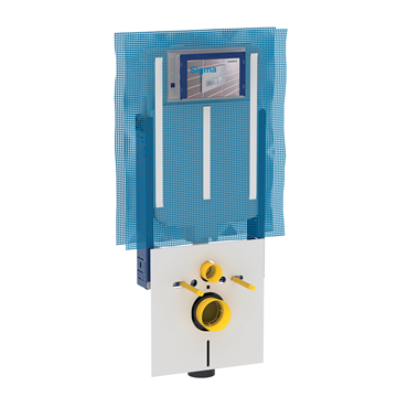 Geberit Combifix 109 cm pour WC suspendu avec réservoir de chasse Sigma 8 cm