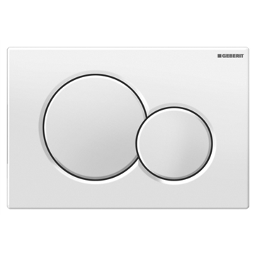 Geberit Sigma01 blanc plaque ronde double bouton 115.770.11.5