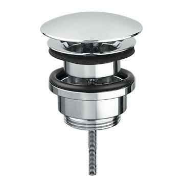 Bonde universelle chromée 1"1/4 avec bouton-pression, modèle 0424/1 par Idral