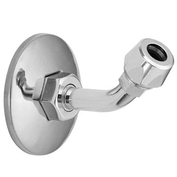 Coude sous lavabo 45° 1/2'fx3/8'x10 embout mâle extractible chromé