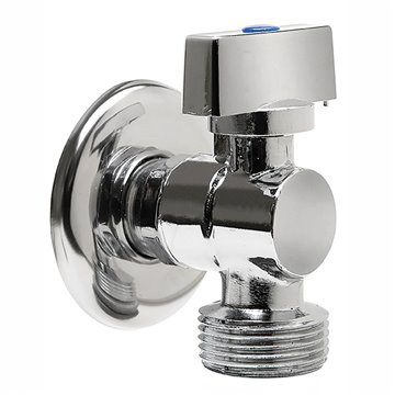 Robinet à bille pour lave-linge 1/2 "x3/4" poignée abs chromée