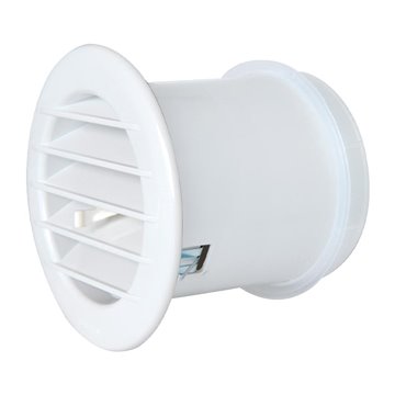 Grille d'aération ronde avec vanne thermostatique Grille d'aération pour climat doux avec vanne thermostatique de +5° à +20° ron